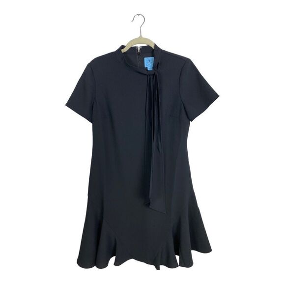 #90 CECE Bow Tie Little Black Dress - Picture 3 of 10